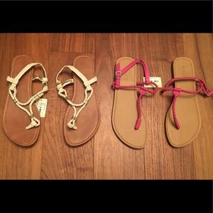 New sandal set - 2 pairs - Size 37
